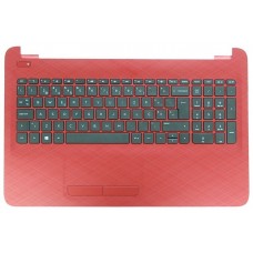 Teclado PT HP 15-AC007NZ Top Cover Vermelho
